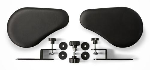KENSON Universal underarmsstöd 2pk (svart) Ergonomi för optimal arbetsställning,  konstläder,  enkel montering (KAS8850G)