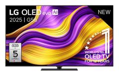 LG 65" G5 AI 4K OLED Smart TV (2025) 165Hz, 4x HDMI, eArc, G-Sync & FreeSync, α11 AI-prosessor, Dolby Atmos