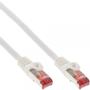 INLINE Patch Cable S/FTP PiMF Cat.6 250MHz PVC CCA white 0.3m