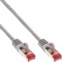 INLINE Patch Cable S/FTP PiMF Cat.6 250MHz PVC CCA grey 0.3m