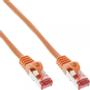 INLINE Patch Cable S/FTP PiMF Cat.6 250MHz PVC copper orange 0.25m