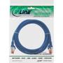 INLINE Patch Cable S/FTP PiMF Cat.6 250MHz PVC CCA blue 0.25m (76122B)