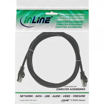 INLINE Patch Cable U/UTP Cat.5e black 0.5m (71450S)