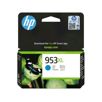 HP 953XL - 18 ml - High Yield - cyan - original - hanging box - ink cartridge - for Officejet Pro 77XX, 82XX, 87XX (F6U16AE#301)