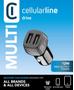 CELLULAR LINE DUAL USB MICRO CAR CHARGER BLACK (MICROCBRUSBDUAL2A)