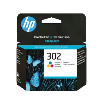 HP 302 trefargers original blekkpatron (F6U65AE#UUS)