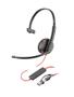 POLY Blackwire 3210 - Blackwire 3200 Series - Headset - On-Ear - kabelgebunden - USB-C - Schwarz - UC-zertifiziert, Zertifiziert für Skype für Unternehmen, Cisco Jabber Certified, Avaya Certified - Re