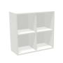 WhiteLabel Kontorreol B2 4 rum hvid