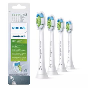 Philips Sonicare W HX6064 Optimal White - utskiftningsbørstehode - hvit (HX6064/10)
