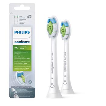 Philips Sonicare W HX6062 Optimal White - utskiftningsbørstehode - hvit (HX6062/10)