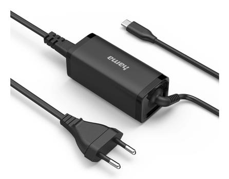 HAMA Notebook Power Supply USB-C GaN 100-240V 5-20V/65W (00200023)