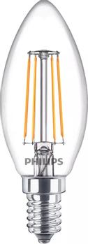 PHILIPS LED pære Classic Kerte 4,3W/827 (40W) klar 2-pak E14 (929001889755)