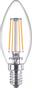 PHILIPS LED pære Classic Kerte 4,3W/827 (40W) klar 2-pak E14