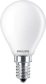 PHILIPS LED pære Classic Krone 4,3W/827 (40W) mat E14 (929001345555)