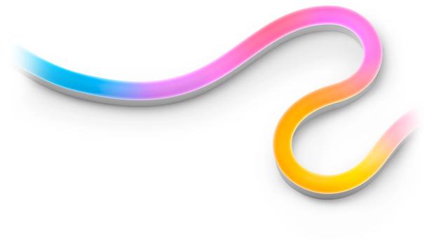 WiZ Neon Flex Strip 3M Kit Type-C För inomhusbruk,  Smart LED-belysning,  Färgat och vitt ljus, 12V-adapter ingår (929003295501)