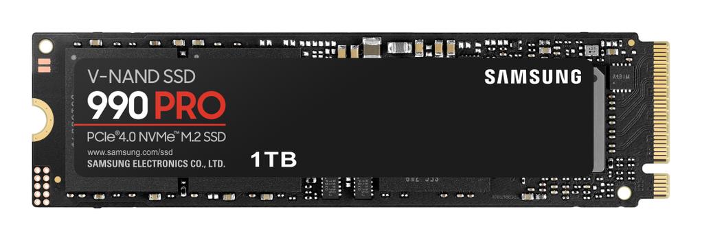 Samsung 990 PRO 1TB SSD PCIe 4.0 NVMe M.2 (MZ-V9P1T0BW)