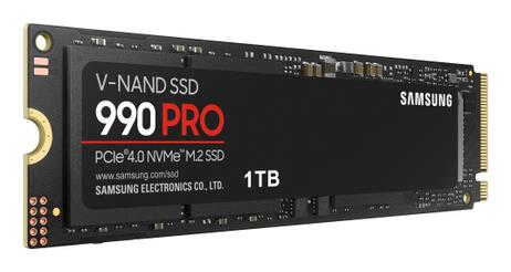 Samsung 990 PRO 1TB SSD PCIe 4.0 NVMe M.2 (MZ-V9P1T0BW)