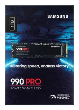 Samsung 990 PRO 1TB SSD PCIe 4.0 NVMe M.2 (MZ-V9P1T0BW)