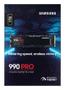 SAMSUNG 990 PRO M.2 NVMe SSD 1TB (MZ-V9P1T0BW)