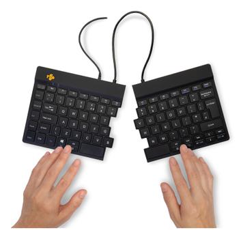 R-GO Tools Split Keyboard, (UK), black (RGOSP-UKWIBL)