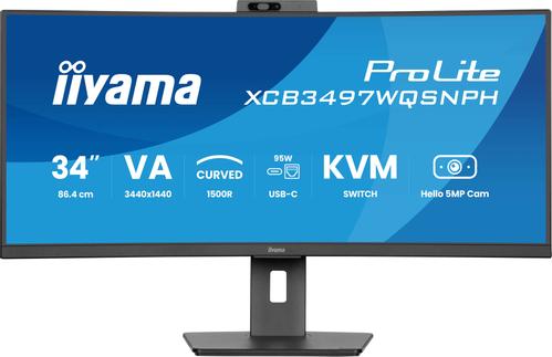 IIYAMA 34'' UWQHD curved monitor (XCB3497WQSNPH-B1)