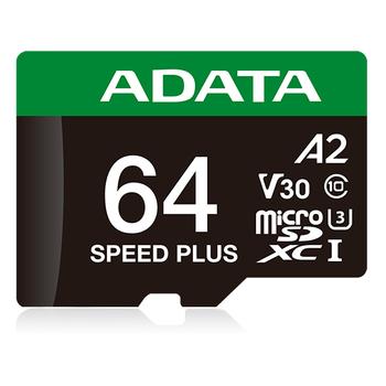 A-DATA microSD   64GB Speed Plus UHS-I (UD64GUI3V30A2SP-RA1)