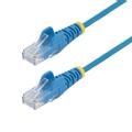 STARTECH SLIM CAT6 CABLE BLUE LSZH SLIM SNAGLESS RJ45 UTP PATCH CABLE CABL