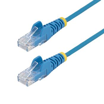STARTECH SLIM CAT6 CABLE BLUE LSZH SLIM SNAGLESS RJ45 UTP PATCH CABLE CABL (N6PAT25CMBLS)
