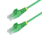 STARTECH 50cm Green Slim CAT6 Ethernet Cable Snagless RJ45 LSZH 28AWG Pure Bare Copper Slim Network Patch Cable/Cord