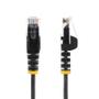 STARTECH SLIM CAT6 CABLE BLACK LSZH SLIM SNAGLESS RJ45 UTP PATCH CABLE CABL (N6PAT25CMBKS)