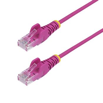 STARTECH 1m Pink Slim CAT6 Ethernet Cable Snagless RJ45 LSZH 28AWG Pure Bare Copper Slim Network Patch Cable/ Cord (N6PAT100CMPKS)