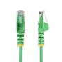 STARTECH SLIM CAT6 CABLE GREEN LSZH SLIM SNAGLESS RJ45 UTP PATCH CABLE CABL (N6PAT25CMGNS)