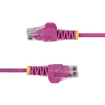 STARTECH 1m Pink Slim CAT6 Ethernet Cable Snagless RJ45 LSZH 28AWG Pure Bare Copper Slim Network Patch Cable/ Cord (N6PAT100CMPKS)