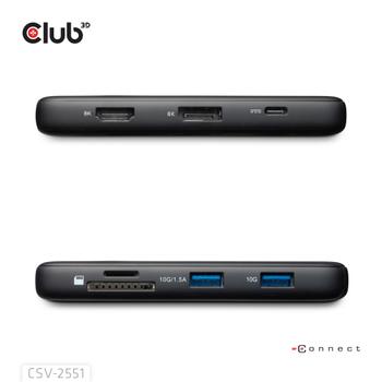 CLUB 3D 8-1 Portable Dock Usb Type-C®  (CSV-2551)