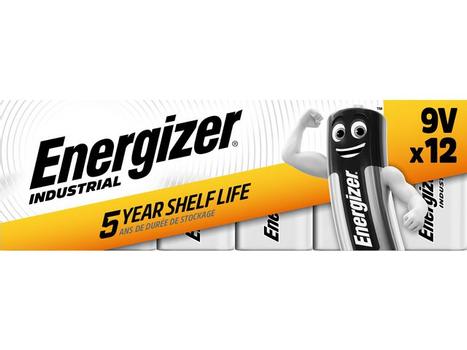 ENERGIZER Batteri ENERGIZER Industrial 9V (12) (636109)