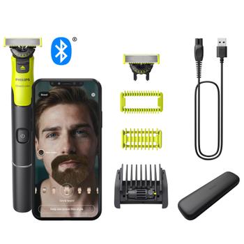 PHILIPS Skægtrimmer OneBlade 360 with Connectivity Face + Body (QP4631/65)