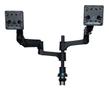 R-GO Tools R-GO Caparo D2 circular dual monitor arm desk mount, gas lif