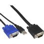 INLINE KVM Cable Set USB for 19" KVM Switch length 1.8m