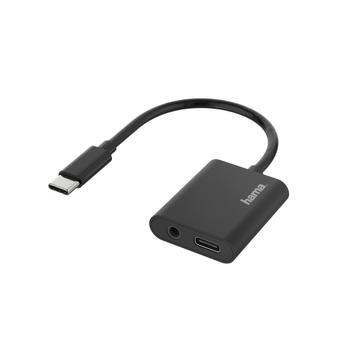 HAMA Audio Adapter 2in1 USB-C to 3,5mm Jack/ USB-C Socket (00200319)