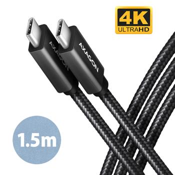 AXAGON BUCM32-CM15AB USB-kabel USB 3.2 Gen 2x2 1,5 m USB C Sort (BUCM32-CM15AB)
