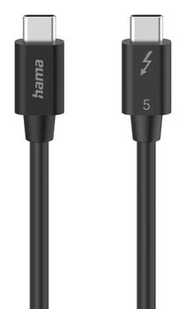 HAMA Cable USB-C Thunderbolt 5 80 Gbit/s Ultra-HD 8K 1.0m Black (00200796)