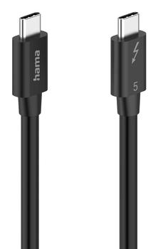 HAMA Cable USB-C Thunderbolt 5 80 Gbit/s Ultra-HD 8K 1.0m Black (00200796)
