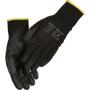 ODIN Fingerdyppet PU handske, ODIN Work, 10, sort, PA/polyester, ribkant