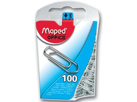 MAPED Binders MAPED 25mm sølv (100) (777348)