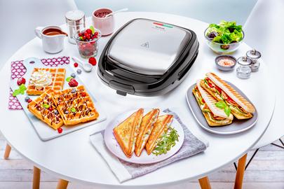 TEFAL Snack Time SW341D12 700W Stål/sort (SW341D12)