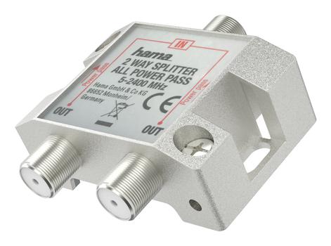 HAMA SAT Splitter 2-way Fully Shielded (00205231)