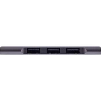 INLINE Slim USB-C Hub, 4-port, USB 3.0 + 3x USB 2.0, slim design (33203N)