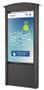 PEERLESS Smart City Kiosk 55" Xtreme? High Bright Outdoor Display, Black