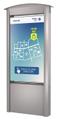 PEERLESS Smart City Kiosk 55" Xtreme? High Bright Outdoor Display, Silver