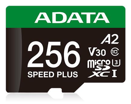 A-DATA microSD  256GB Speed Plus UHS-I (UD256GUI3V30A2SP-RA1)